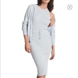 Reiss ribbed dress Size M (light blue)